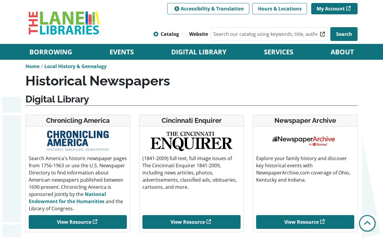 Oxford Township city directory research with Lane historical newspapers