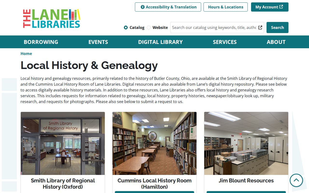 Oxford Township city directory research at Lane Libraries local history service