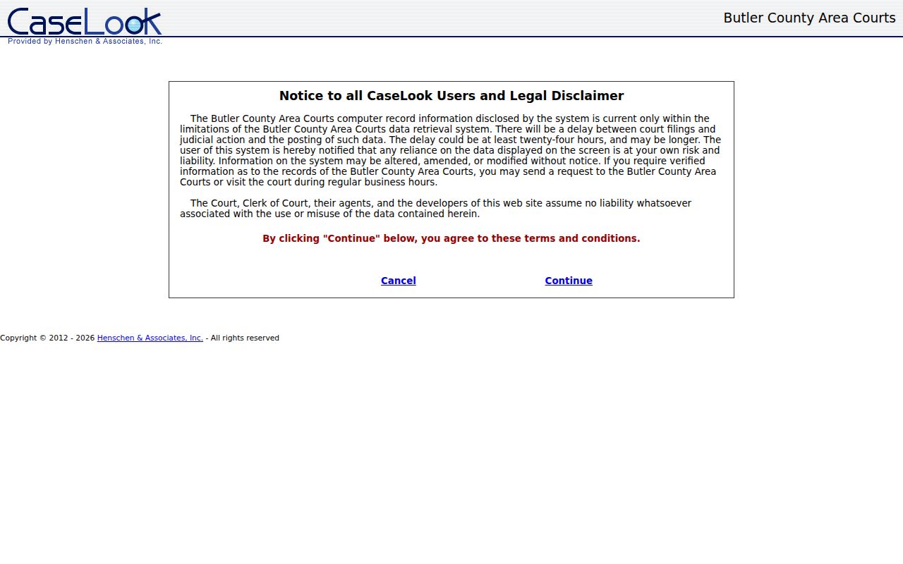 Oxford Township residents directory Butler Area I Court CaseLook